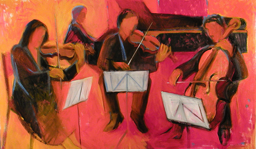 Le Quatuor (Huile sur toile) ( Marc RAMBEAU )