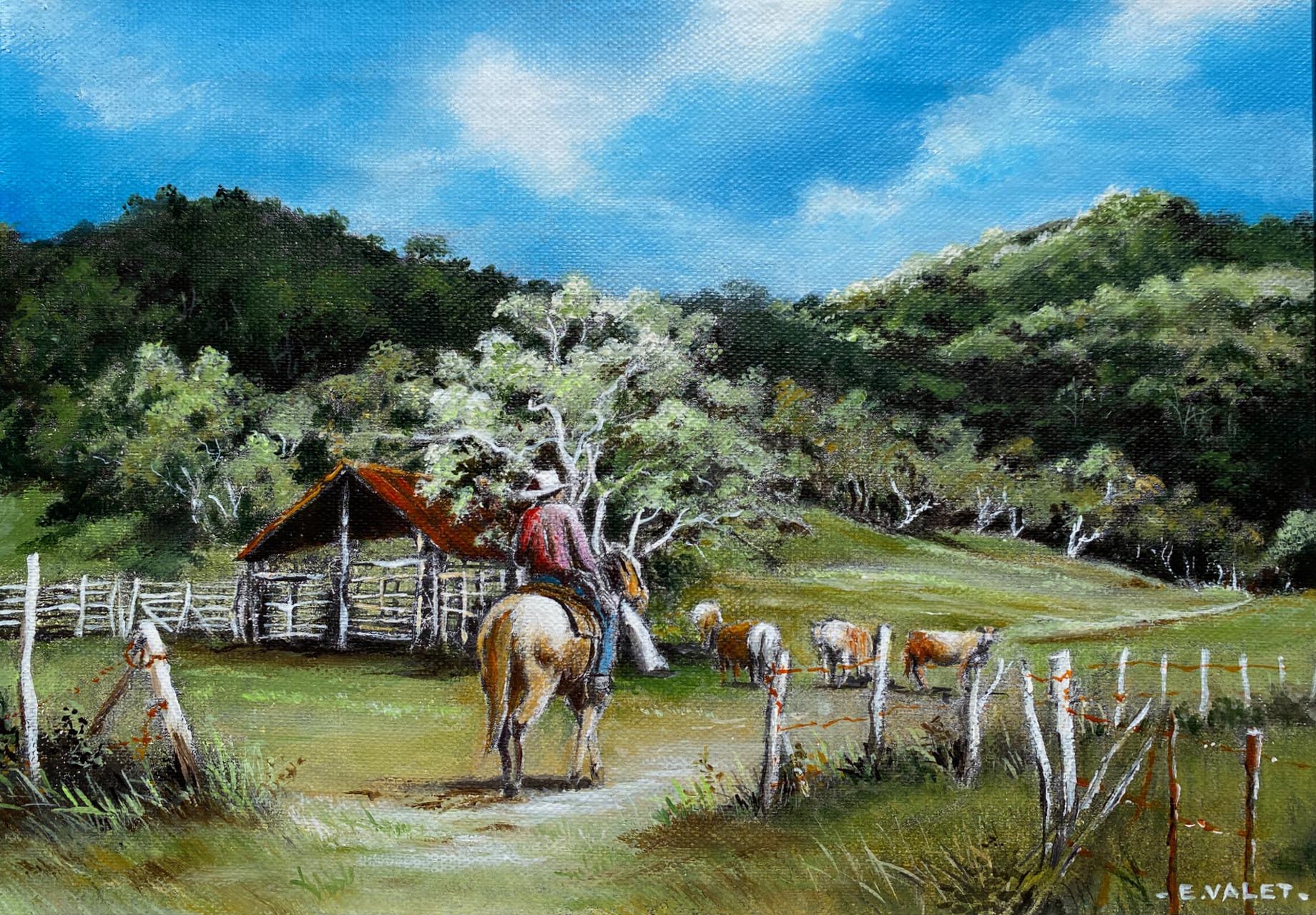 Eric VALET-La Foa ( acrylique sur toile )