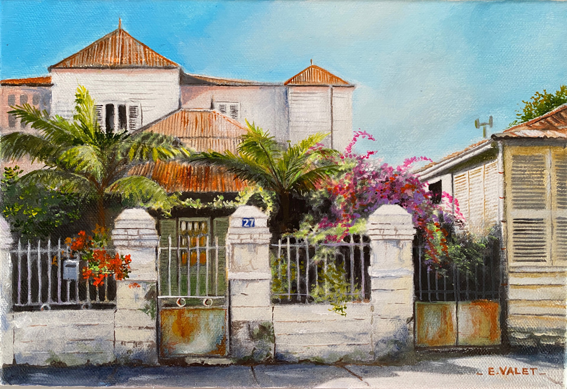 Eric VALET-27,rue E.Porcheron ( acrylique sur toile )