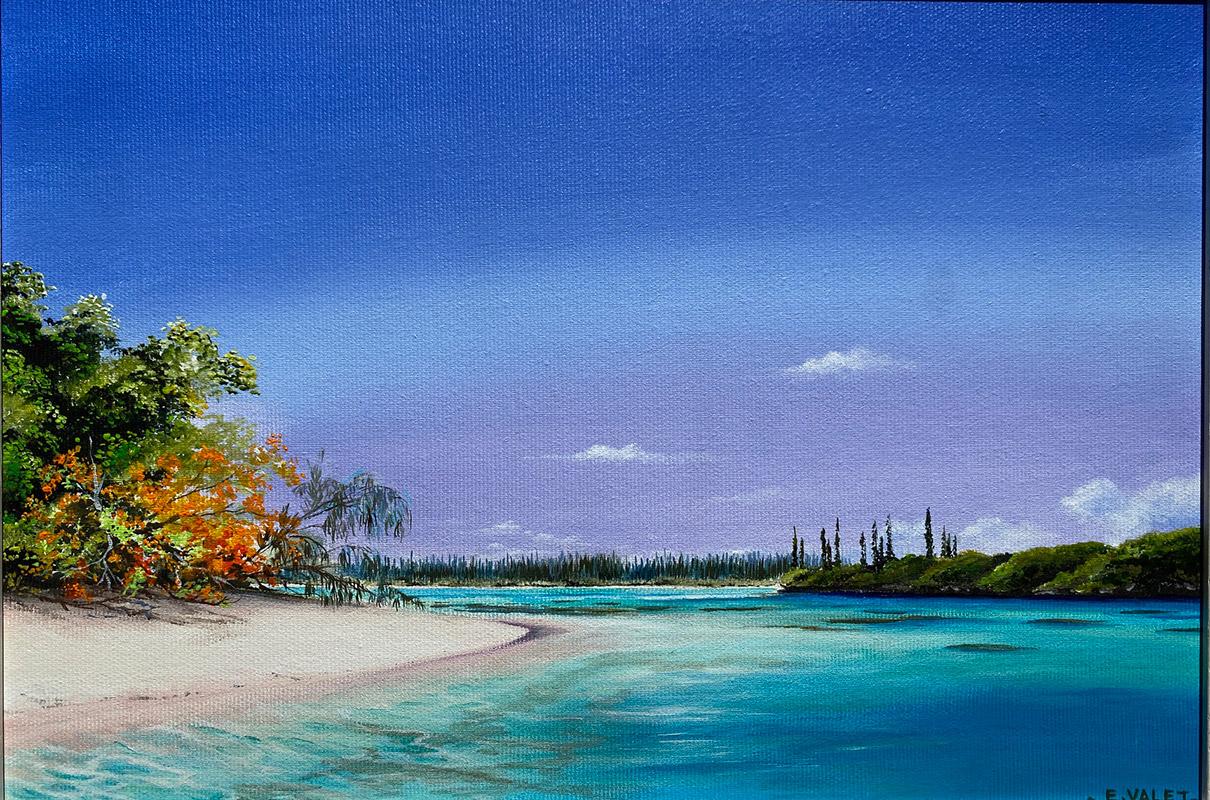 acrylique sur toile-Oro ( Eric VALET(vendu) )