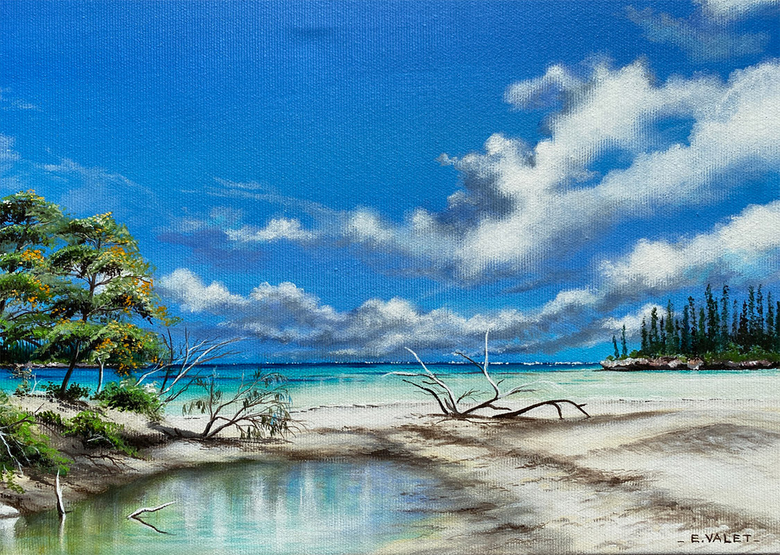 acrylique sur toile-oro ( Eric VALETT(vendu) )