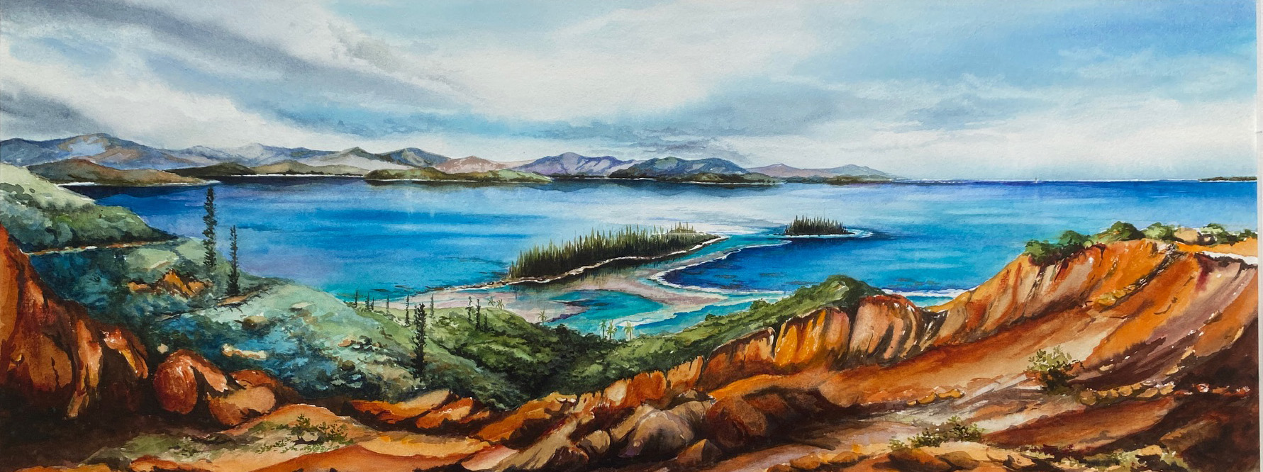 aquarelle sur papier-Prony ( Eric VALET )