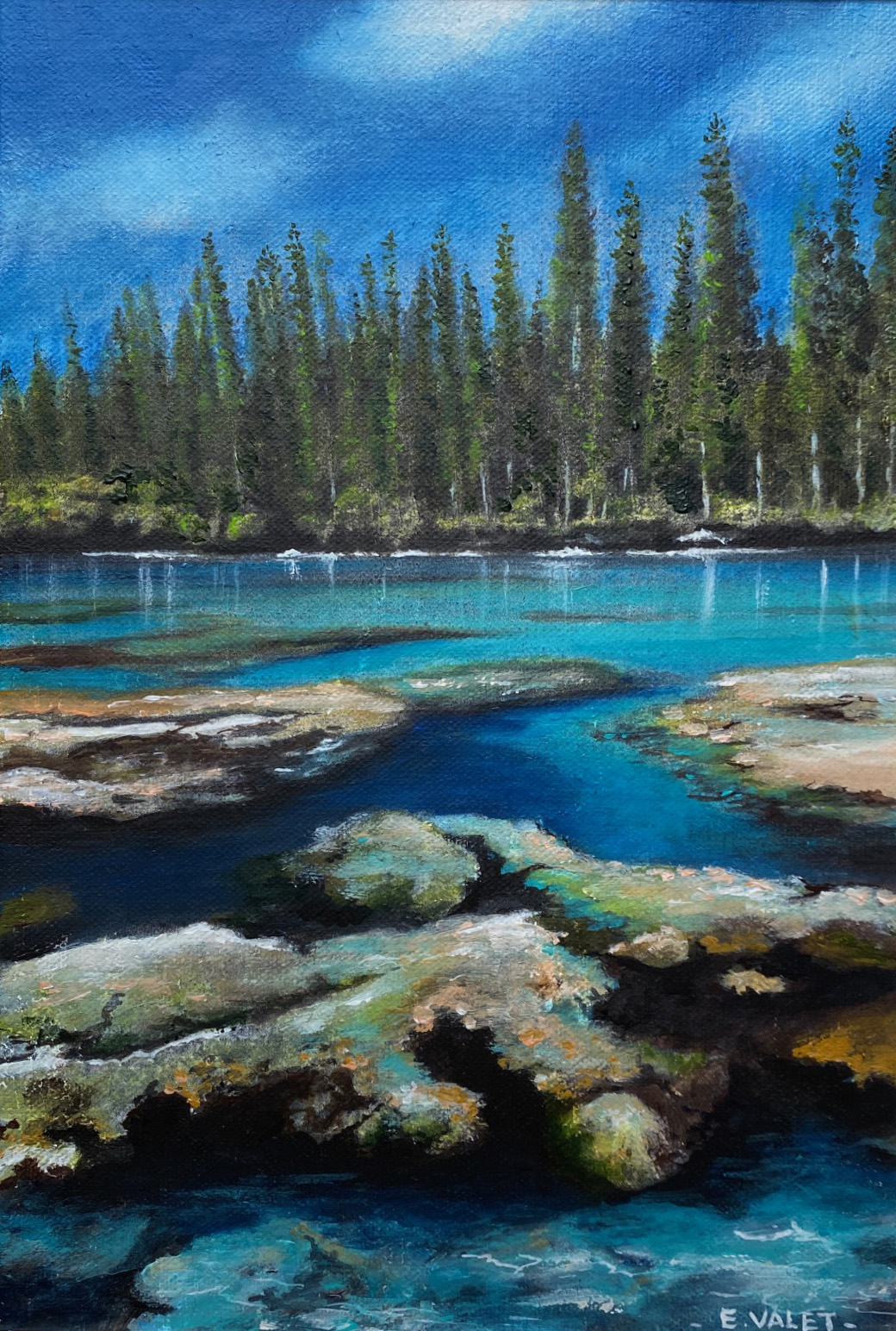 acrylique sur toile-Oro ( Eric VALET )